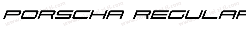 Porscha Regular字体转换